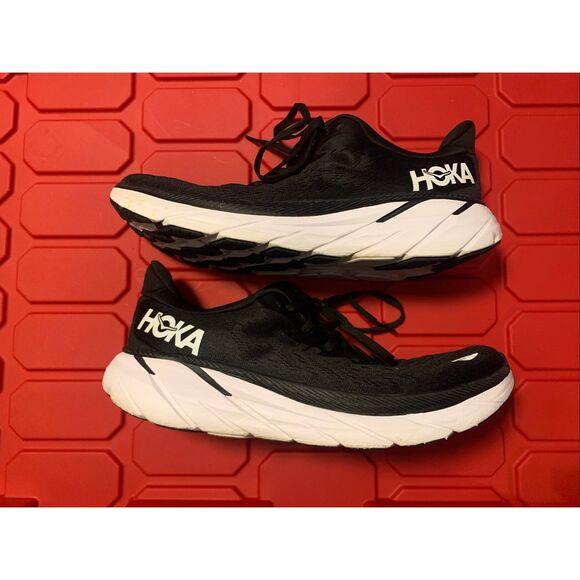 Men’s Hoka One One Clifton 8 Running Shoe Black Size 11D US - Picture 1 of 7